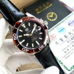 TAG Heuer Aquaracer Calibre 5 Series Black Leather Strap Copy Watch